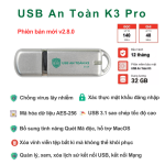 USB An Toàn K3 Pro - Mã hóa, bảo mật dữ liệu - 32GB/64GB (phiên bản đặc biệt)