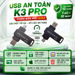 USB An Toàn K3 Pro - Mã hóa, bảo mật dữ liệu - 32GB/64GB (phiên bản đặc biệt)