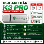 USB An Toàn K3 Pro - Mã hóa, bảo mật dữ liệu - 32GB/64GB (phiên bản đặc biệt)